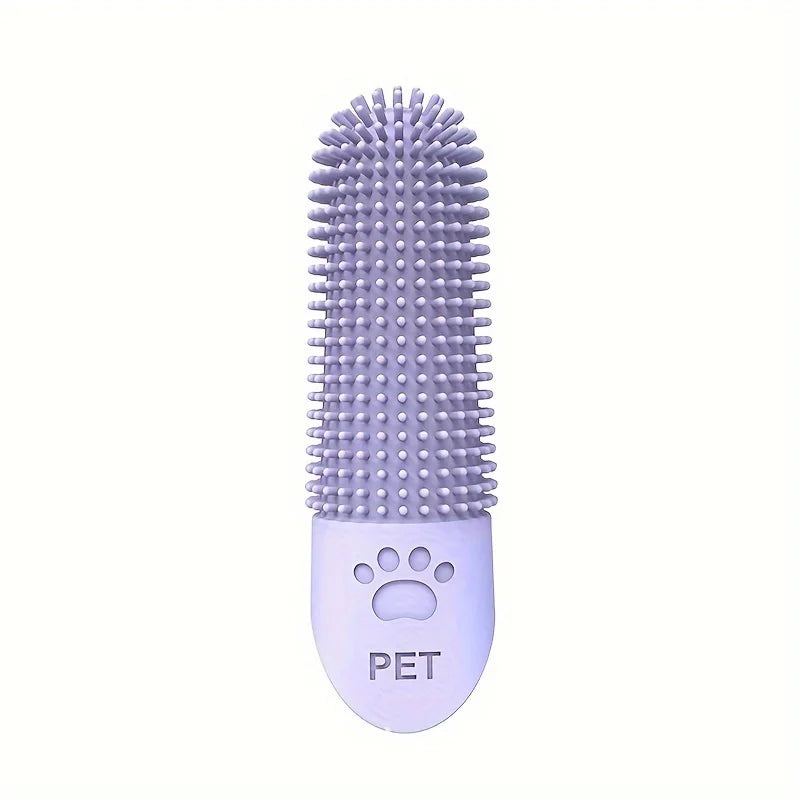 PetSmile 360° – Escova de Dedo de Silicone para Higiene Bucal de Cães e Gatos