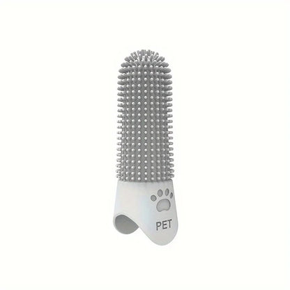PetSmile 360° – Escova de Dedo de Silicone para Higiene Bucal de Cães e Gatos