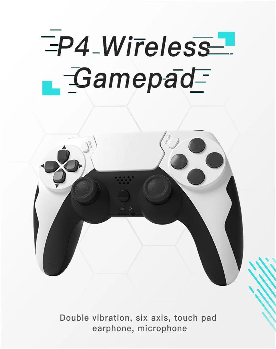 PowerGame P48 – Controle Wireless com Giroscópio e Vibração Dual para PS4/PS3 e PC